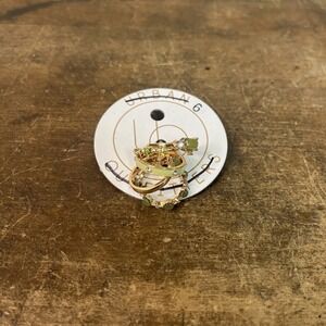 Set Of 5 Urban Outfitters Stacker Rings Gold Toned W/ Green Stone Accents Size 6